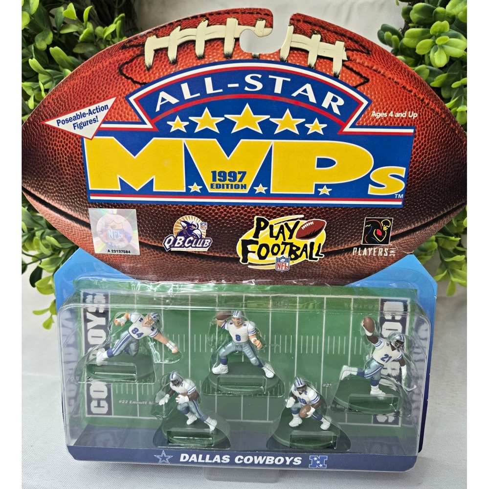 Vintage 1997 Galoob All-Star MVPs Dallas Cowboys Micro Figure Set Sealed NIB